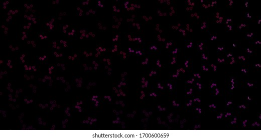 Dark Pink vector backdrop with mystery symbols. Retro design in abstract style with witchcraft forms. Simple design for occult depiction.