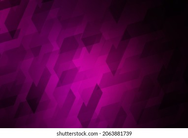 Dunkelrosa Vektorhintergrund mit Rhombus. Rechtecke auf abstraktem Hintergrund mit buntem Farbverlauf. Moderne Vorlage für Ihre Zielseite.