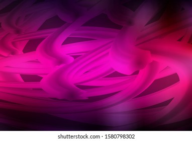 Dark Pink vector backdrop with wry lines. Shining colorful illustration in simple style. A completely new template for your design.