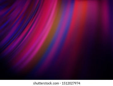 Dark Pink vector background with abstract lines. Colorful abstract illustration with gradient lines. A completely new template for your business design.