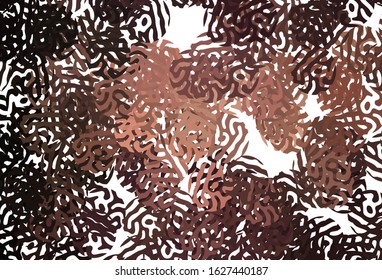 Dark Pink vector background with abstract shapes. Modern abstract illustration with colorful random forms. Simple design for your web site.