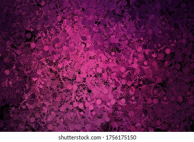 Dark Pink vector background with abstract shapes. Colorful chaotic forms with gradient in modern style. Modern design for your business card.