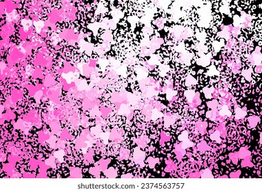 Dark Pink vector background with abstract shapes. Illustration with colorful gradient shapes in abstract style. Simple design for your web site.