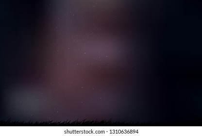 Dark Pink vector background with astronomical stars. Shining colored illustration with bright astronomical stars. Best design for your ad, poster, banner.