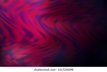 Dark Pink vector background with astronomical stars. Modern abstract illustration with Big Dipper stars. Pattern for futuristic ad, booklets.