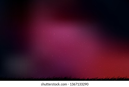 Dark Pink vector background with astronomical stars. Modern abstract illustration with Big Dipper stars. Best design for your ad, poster, banner.