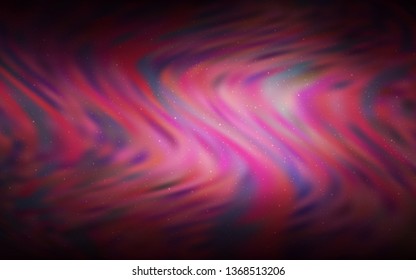 Dark Pink vector background with astronomical stars. Glitter abstract illustration with colorful cosmic stars. Pattern for astrology websites.