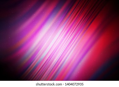 Dark Pink vector background with astronomical stars. Glitter abstract illustration with colorful cosmic stars. Pattern for astrology websites.