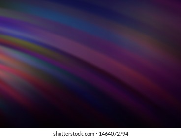 Dark Pink vector background with bent lines. Creative geometric illustration in marble style with gradient. The template for cell phone backgrounds.