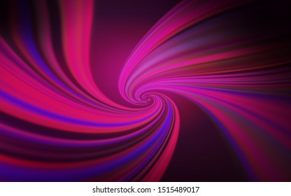 Dark Pink vector background with bent lines. Colorful abstract illustration with gradient lines. Elegant pattern for a brand book.