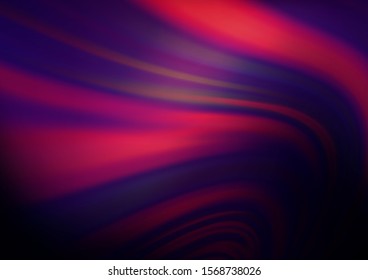 Dark Pink vector background with bent lines. Modern gradient abstract illustration with bandy lines. Textured wave pattern for backgrounds.