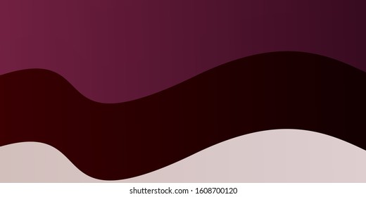 Dark Pink vector background with bows. Colorful illustration in abstract style with bent lines. Pattern for websites, landing pages.