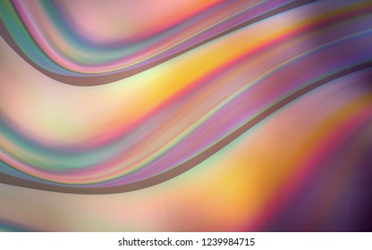 Dark Pink vector background with bubble shapes. Blurred geometric sample with gradient bubbles.  The template for cell phone backgrounds.