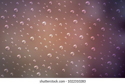 Dark Pink vector background with bubbles. Abstract illustration with colored bubbles in nature style. The pattern can be used for aqua ad, booklets.