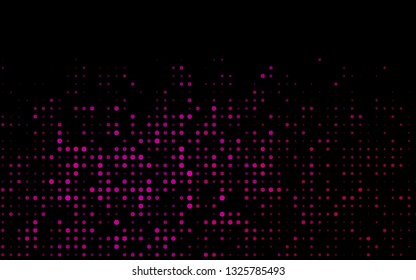 Dark Pink vector background with bubbles. Blurred bubbles on abstract background with colorful gradient. Pattern for ads, leaflets.