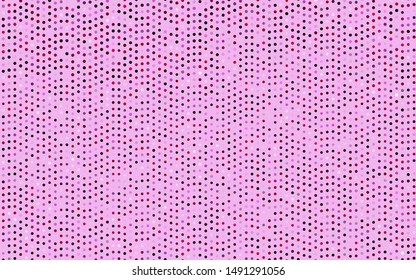 Dark Pink vector background with bubbles. Abstract illustration with colored bubbles in nature style. Design for business adverts.