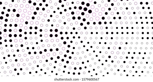 Dark Pink vector background with bubbles. Abstract illustration with colorful spots in nature style. Pattern for business ads.