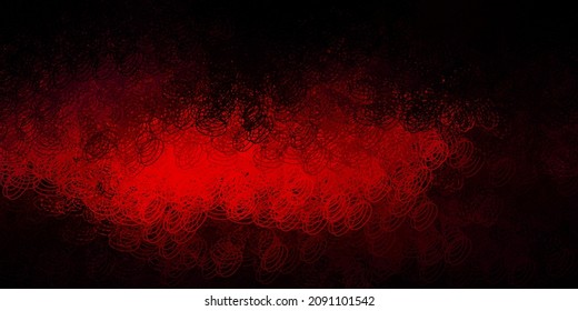 Dark pink vector background with bubbles. Illustration with set of shining colorful abstract spheres. Pattern for business ads.