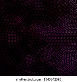 Dark Pink vector background with circles. Abstract illustration with colorful spots in nature style. Design for your commercials.