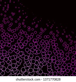 Dark Pink vector background with circles. Illustration with set of shining colorful abstract spheres. Pattern for websites, landing pages.