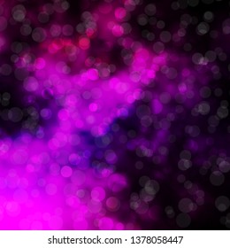 Dark Pink vector background with circles. Illustration with set of shining colorful abstract spheres. Pattern for websites, landing pages.