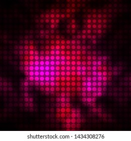 Dark Pink vector background with circles. Glitter abstract illustration with colorful drops. Pattern for websites, landing pages.