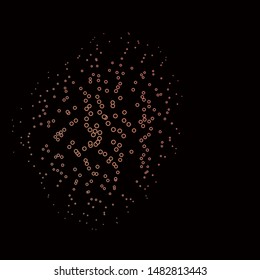 Dark Pink vector background with circles. Illustration with set of shining colorful abstract spheres. New template for your brand book.