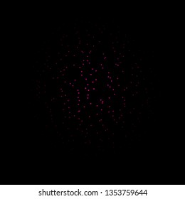 Dark Pink vector background with colorful stars. Blur decorative design in simple style with stars. Pattern for wrapping gifts.