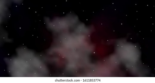 Dark Pink vector background with colorful stars. Shining colorful illustration with small and big stars. Best design for your ad, poster, banner.