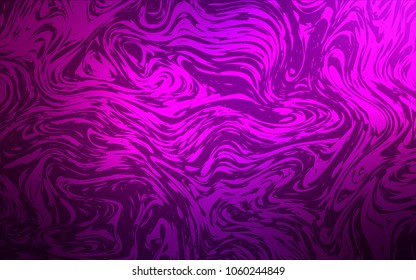 Dark Pink vector background with curved circles. Blurred geometric sample with gradient bubbles.  The best blurred design for your business.