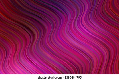 Dark Pink vector background with curved circles. Brand new colored illustration in marble style with gradient. The template for cell phone backgrounds.