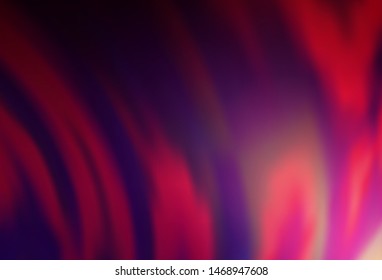 Dark Pink vector background with curved circles. Shining crooked illustration in marble style. New composition for your brand book.