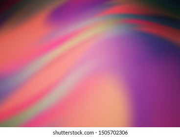 Dark Pink vector background with curved circles. Brand new colored illustration in marble style with gradient. The template for cell phone backgrounds.