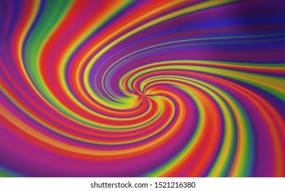 Dark Pink vector background with curved lines. A circumflex abstract illustration with gradient. Elegant pattern for a brand book.