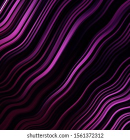 Dark Pink vector background with curved lines. Brand new colorful illustration with bent lines. Best design for your posters, banners.