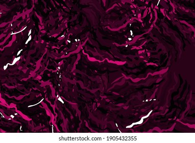 Fondo vector rosa oscuro con líneas curvas. Muestra con líneas de colores, formas. Una muestra de sus ideas.
