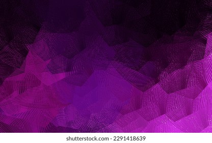 Dark Pink vector background with curved lines. A circumflex abstract illustration with gradient. Background for cell phone screens.