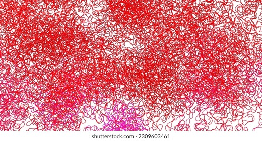 Dark pink vector background with curves. Colorful illustration, which consists of curves. Pattern for business booklets, leaflets
