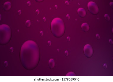 Dark Pink vector background with dots. Illustration with set of shining colorful abstract circles. Beautiful design for your business natural advert.