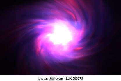 Dark Pink vector background with galaxy stars. Modern abstract illustration with Big Dipper stars. Pattern for futuristic ad, booklets.