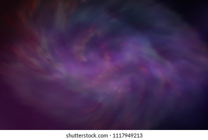 Dark Pink vector background with galaxy stars. Modern abstract illustration with Big Dipper stars. Best design for your ad, poster, banner.