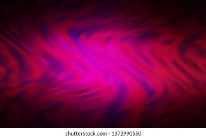 Dark Pink vector background with galaxy stars. Modern abstract illustration with Big Dipper stars. Pattern for astrology websites.