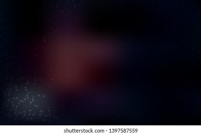 Dark Pink vector background with galaxy stars. Modern abstract illustration with Big Dipper stars. Best design for your ad, poster, banner.