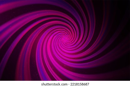 Dark Pink vector background with galaxy stars. Shining illustration with sky stars on abstract template. Pattern for futuristic ad, booklets.