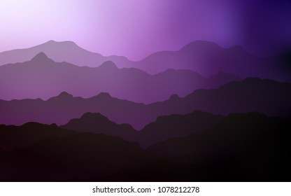Dark Pink vector background with lamp shapes. A sample with blurred bubble shapes. The template for cell phone backgrounds.