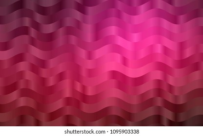 Dark Pink vector background with lamp shapes. Glitter abstract illustration with wry lines. A completely new template for your business design.