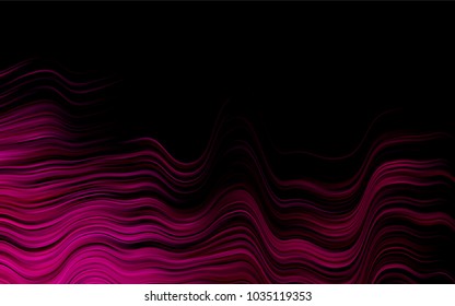 Dark Pink vector background with lava shapes. A vague circumflex abstract illustration with gradient. A completely new template for your business design.