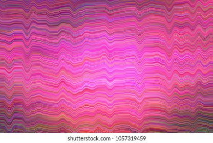 Dark Pink vector background with lava shapes. Colorful abstract illustration with gradient lines. Pattern for your business design.