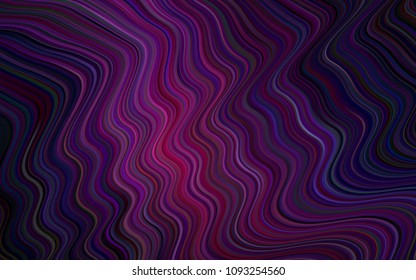 Dark Pink vector background with lava shapes. Colorful abstract illustration with gradient lines. A completely new memphis design for your business.
