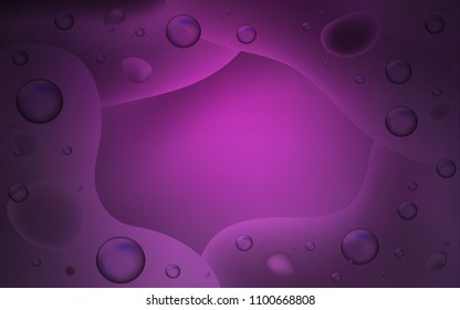 Dark Pink vector background with lava shapes. Creative illustration in halftone memphis style with gradient. The template for cell phone backgrounds.